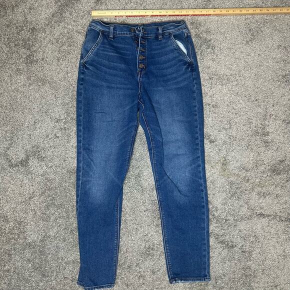 American Eagle Women's Size 4 Button Fly Mom Jean Stretch - Picture 2 of 6